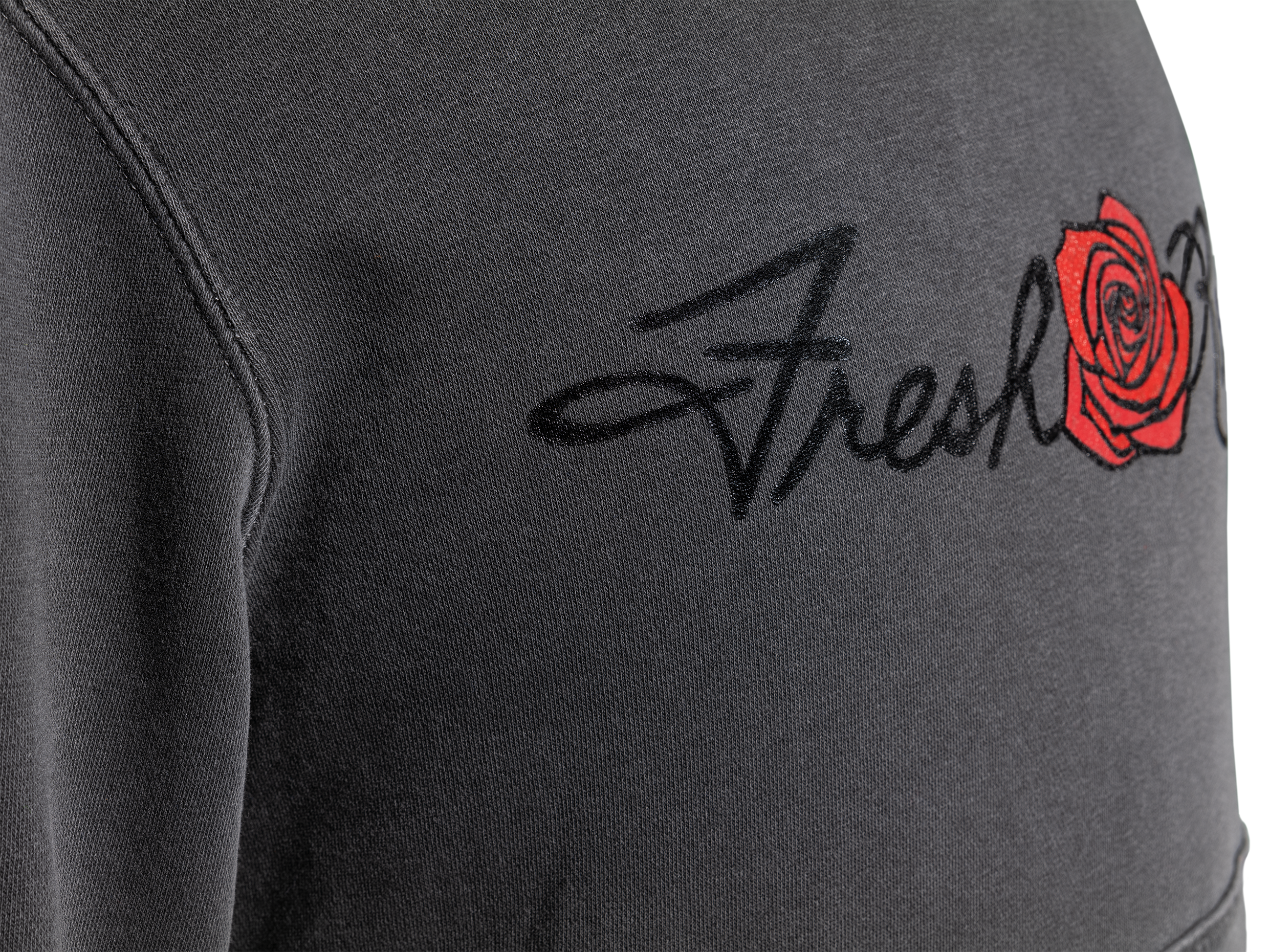 Large Print Signature Rose Logo Hoodie