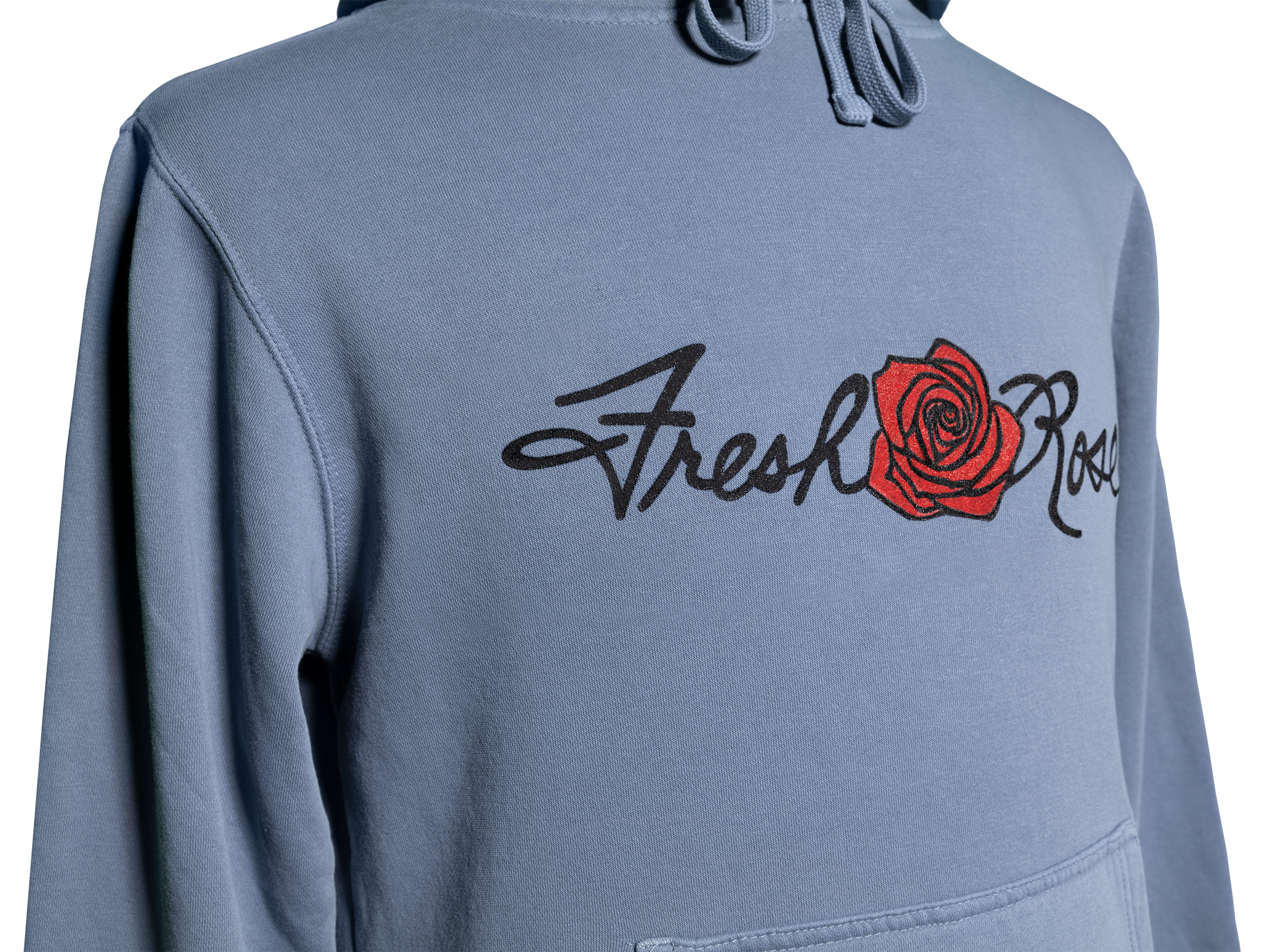 Large Print Signature Rose Logo Hoodie