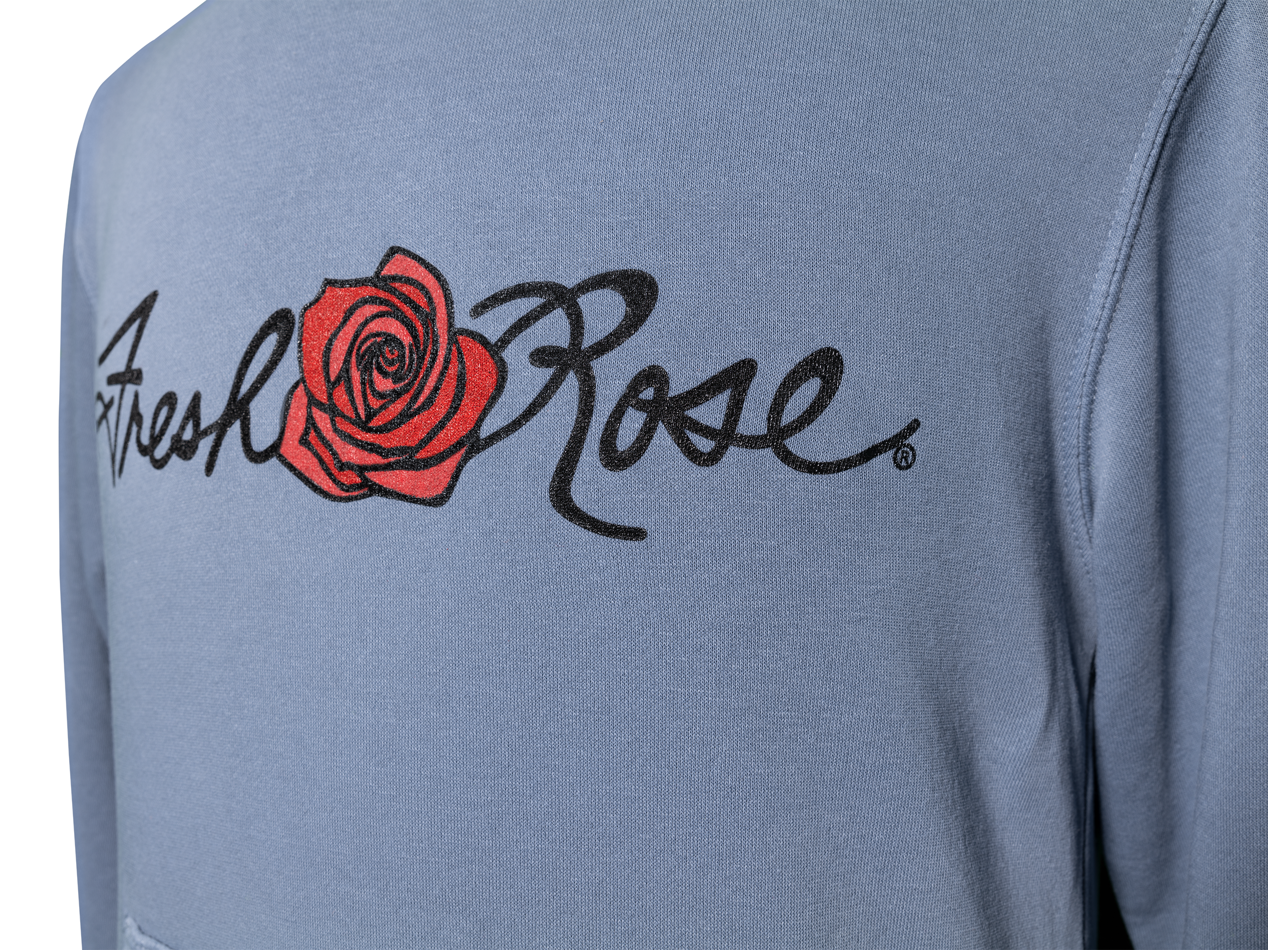 Large Print Signature Rose Logo Hoodie
